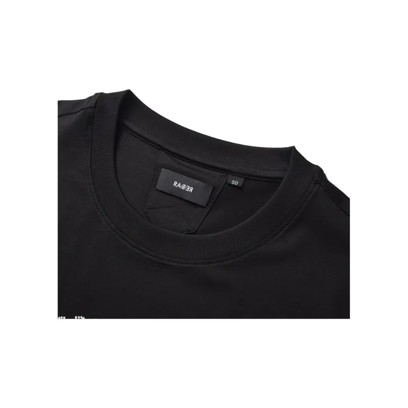 RARE Short Sleeved T Shirts Men's Black-3