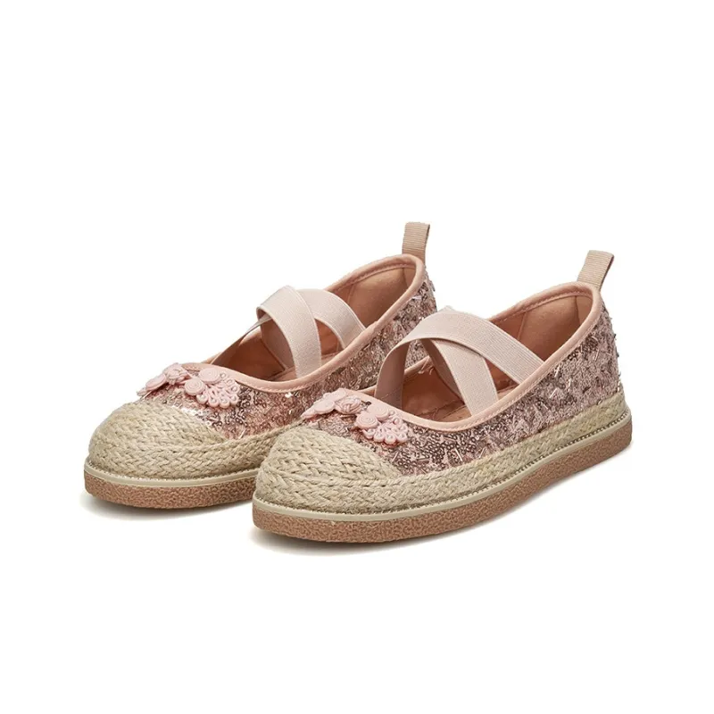 Joy&Mario Espadrilles Women's Black/Gold/Champagne-19