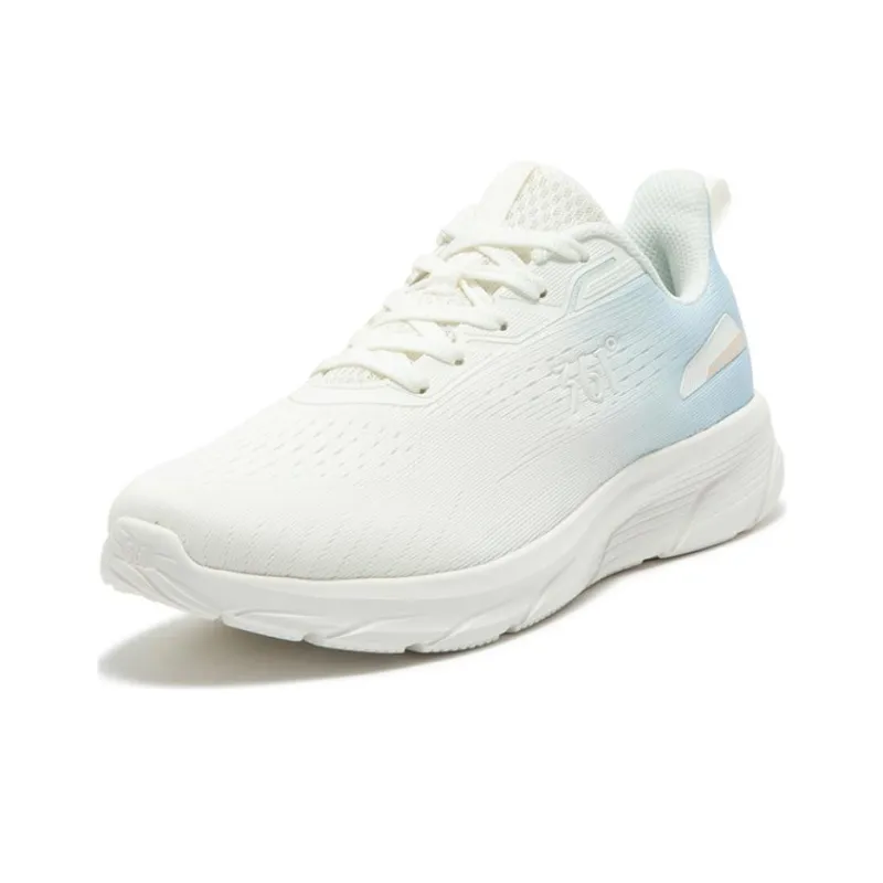 361° Cushioning Wear Resistant Low Top Sprint Running Shoes Women's White Blue-1