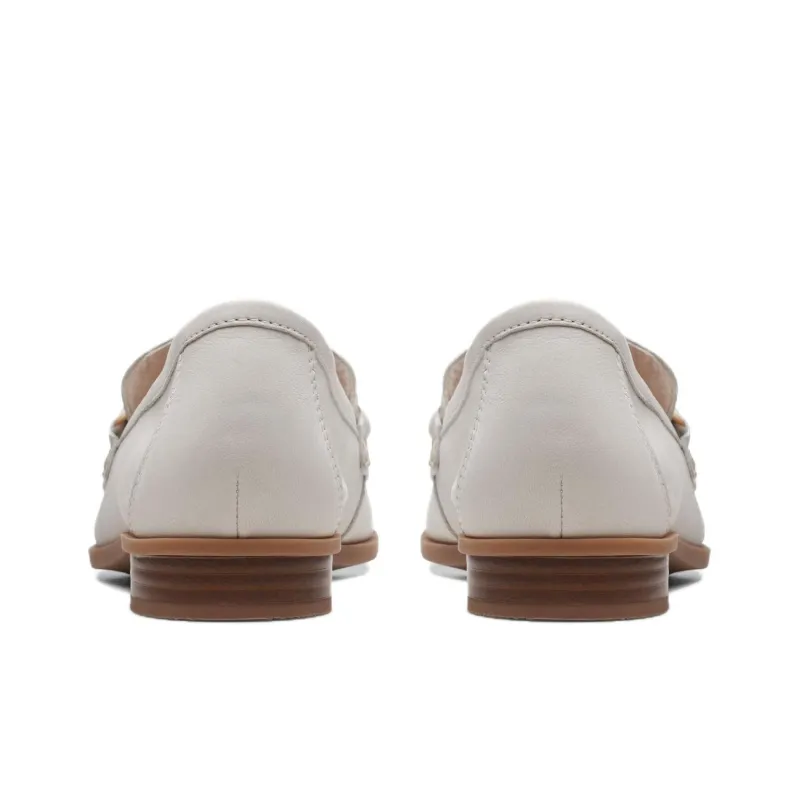 Clarks Sarafyna Iris Loafers 2cm Women's White-3