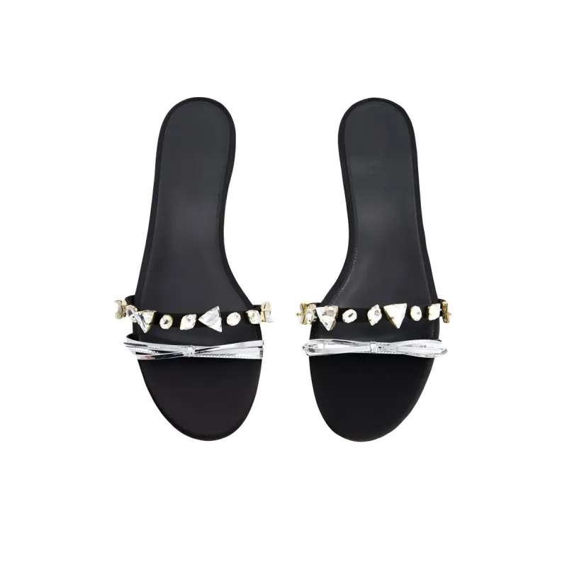 GIAMBATTISTA VALLI Slide Slippers Women's Black-3