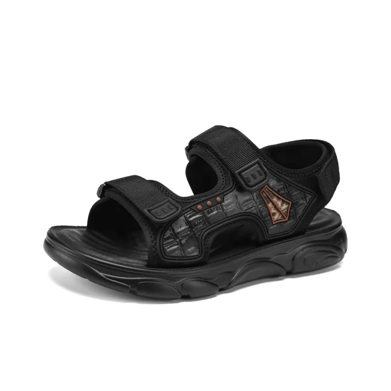 G.N.SHIJIA Beach Sandals Men Black/Khaki-1