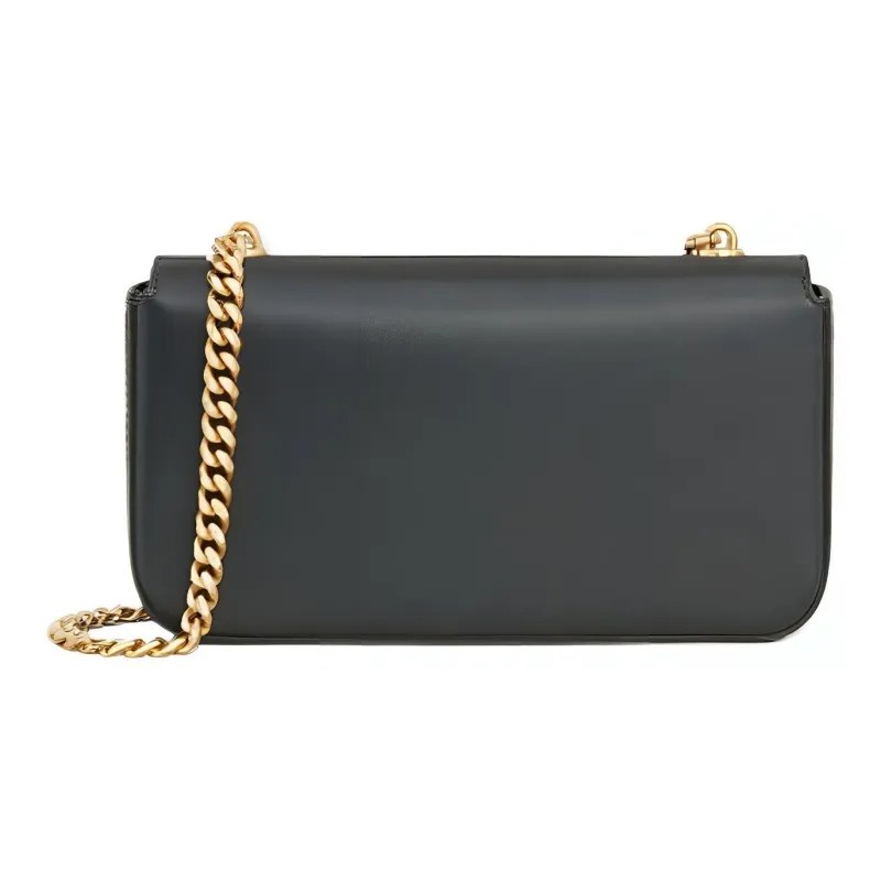 CELINE Triomphe Shiny Calfskin Crossbody Bag, Shoulder Bag Women's Slate Gray-2