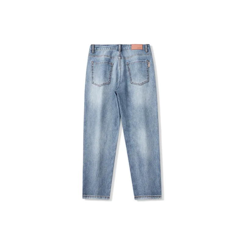 Jeep Straight Fit Draped Thin Jeans Unisex-1
