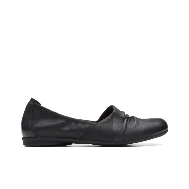 Clarks Rena Way Casual Single Shoes 1.5cm Women's Black-1