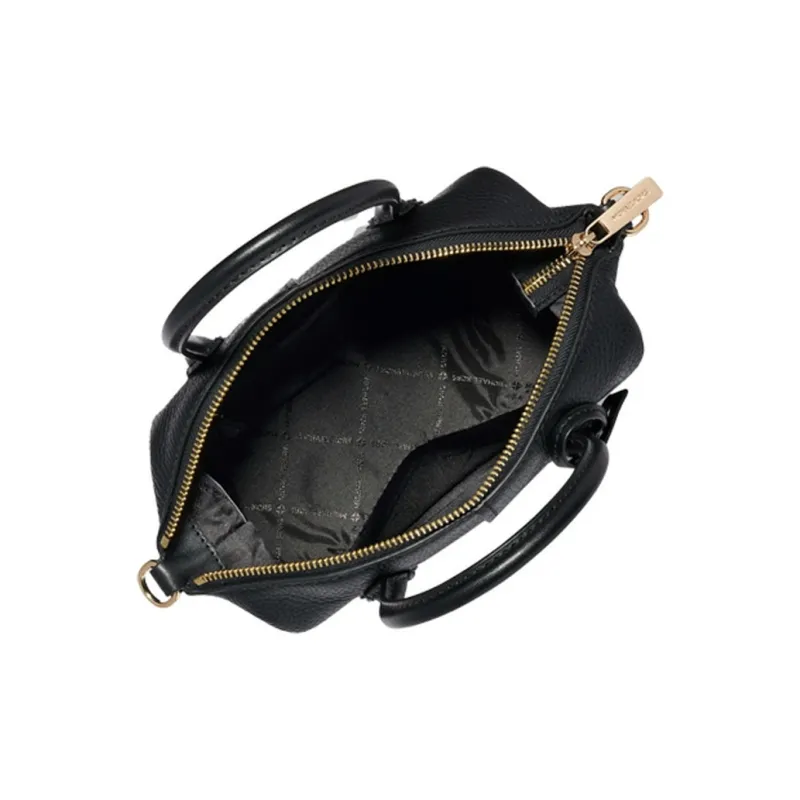 MICHAEL KORS Hyde Small Pebbled Leather Satchel-4