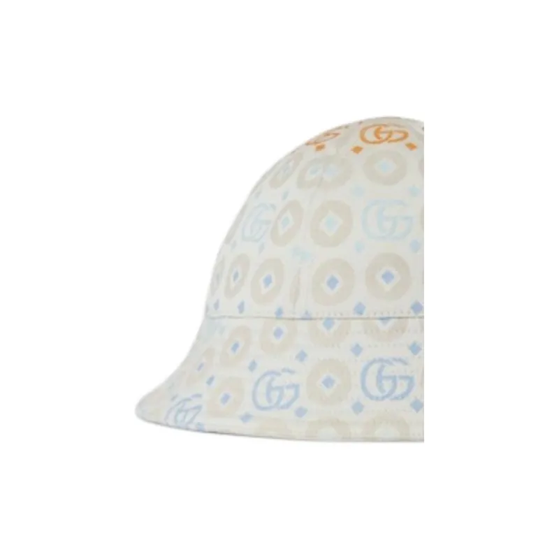 GUCCI Cotton Bucket Hats Kids' White-2