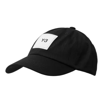 Y 3 Men Square Label Cap Black