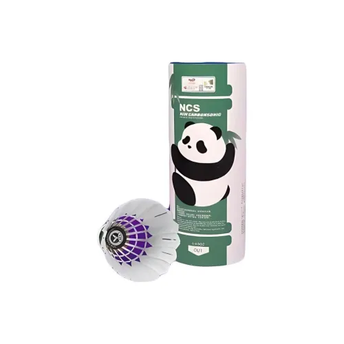 VICTOR TUC Panda Carbon Sound Ball Synthetic Shuttlecock 3 Pack Faux Fur Shuttlecocks