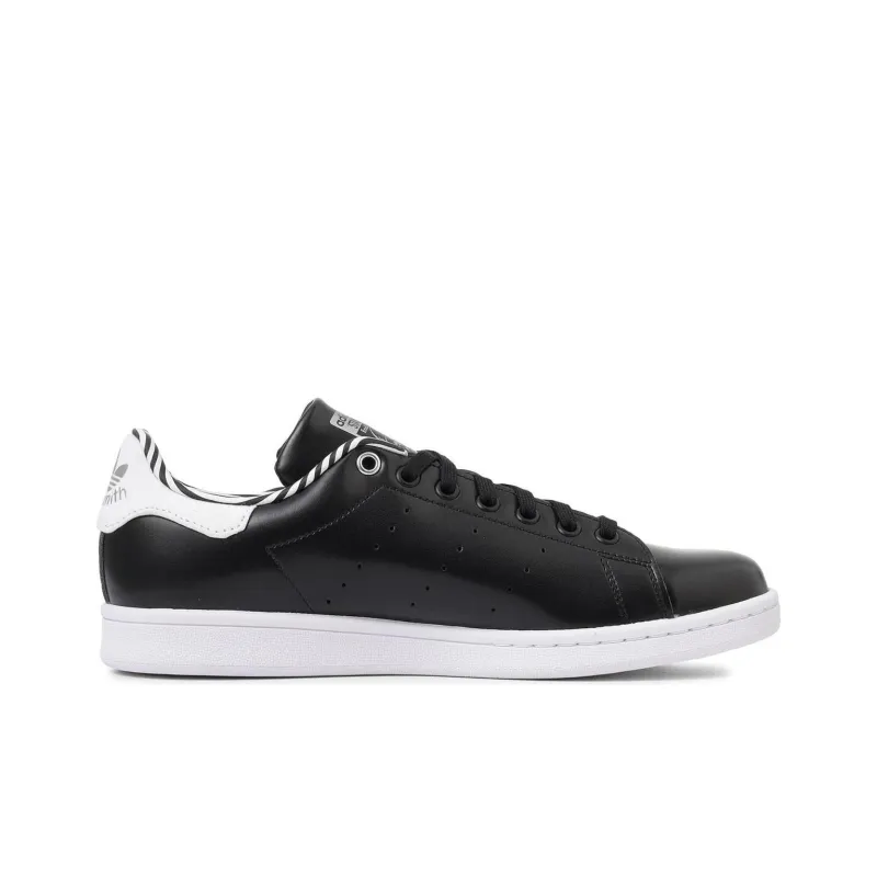 Adidas Originals STAN SMITH Anti Slip Wear Resistant Low Top Skateboard Shoes Unisex Black White-1