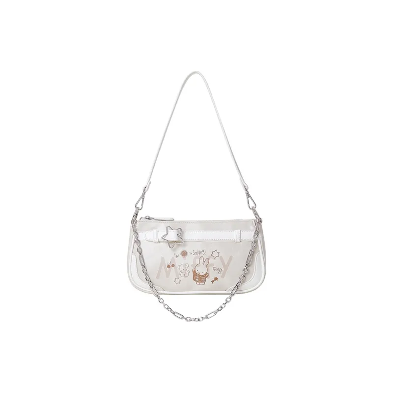 Miffy Synthetic Leather Portable Crossbody Bag Shoulder Bag Regular Women's Blue/White-11