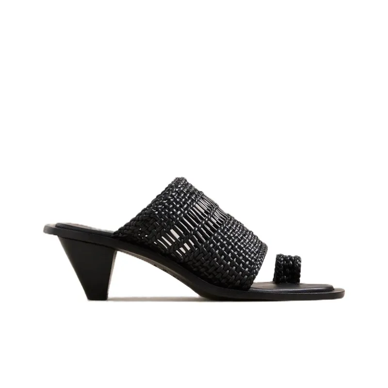 A.EMERY Slide Slippers 5.5cm Women's Black-1