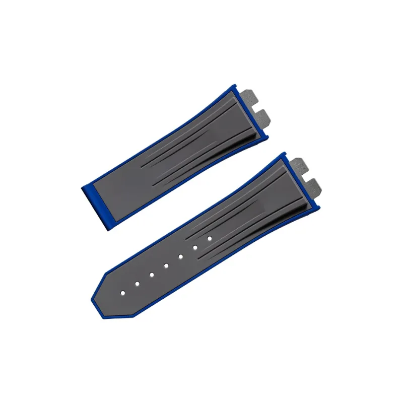VAGENARI Rubber Strap Compatibility Ope BigBang Fusion 45mm One-Button Detachable 411.414 Watch Band Unisex-8