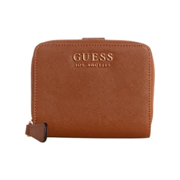 GUESS Saffiano Imitation Leather Wallet Women's Brown