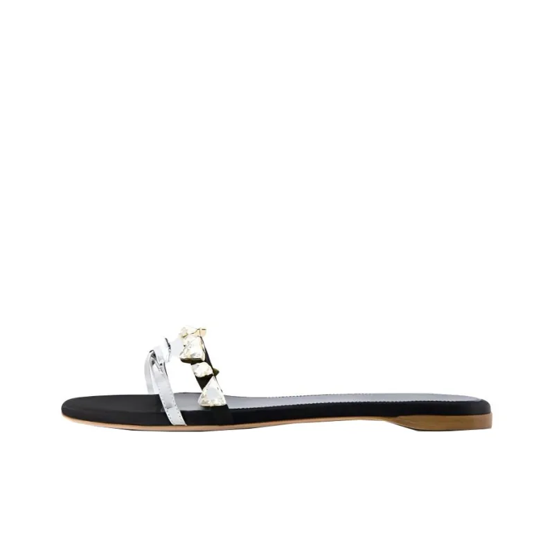 GIAMBATTISTA VALLI Slide Slippers Women's Black-0