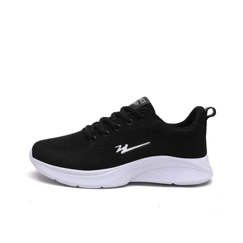 DOUBLE STAR 88 Breathable Lightweight Low Top Running Shoes Women's Black White