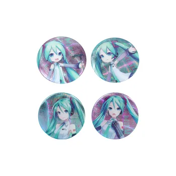 GUANGBO X Hatsune Miku Laser Badge, Guan Valley, Beancard, Tinplate Badges