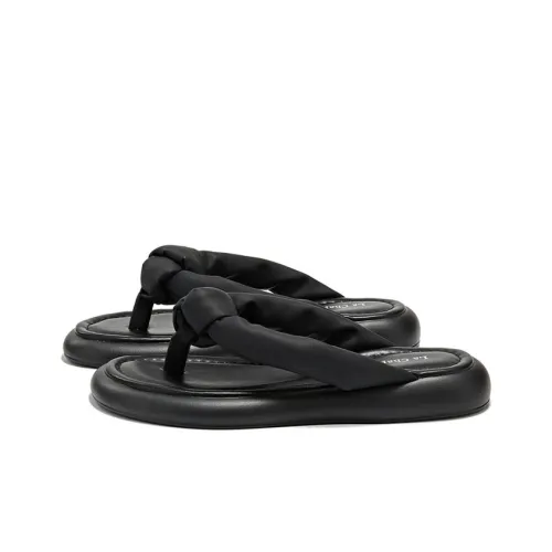 La Chapelle Rubber Sole Abrasion Resistant Slip Resistant Flip Flops Women's