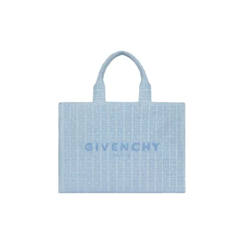 GIVENCHY G-Tote Fabric Tote Bag Shopping Bag Handbag Medium Size Women's Sky Blue