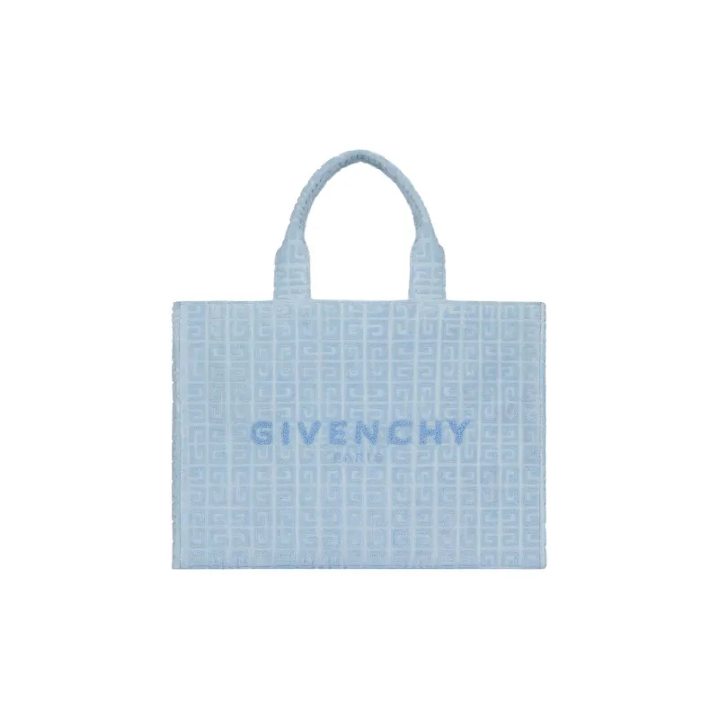GIVENCHY G-Tote Fabric Tote Bag Shopping Bag Handbag Medium Size Women's Sky Blue-0
