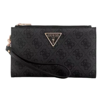 GUESS Artificial Leather Wallet Regular Unisex Black