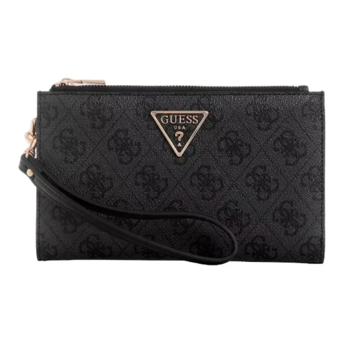 GUESS Artificial Leather Wallet Regular Unisex Black-0