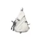 Gray with Gray Frog Charm