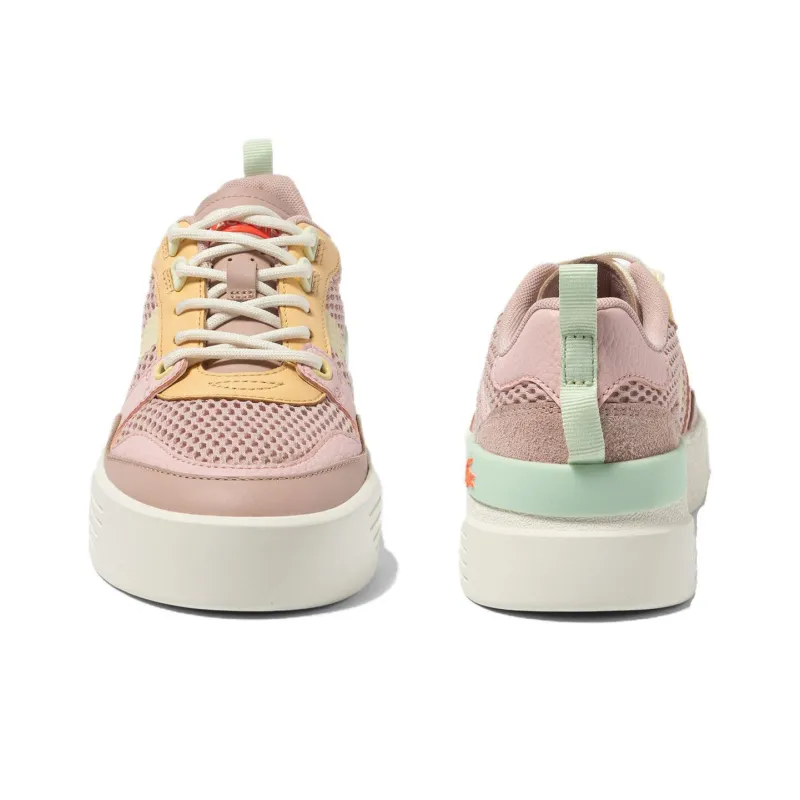 LACOSTE L002 Low Top Skateboard Shoes Women's Pink-3