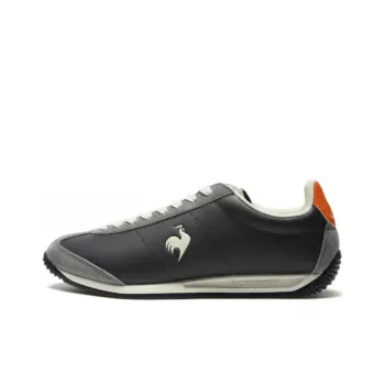Le Coq Sportif Non slip Lightweight Low Top Casual Shoes Men's Black Gray