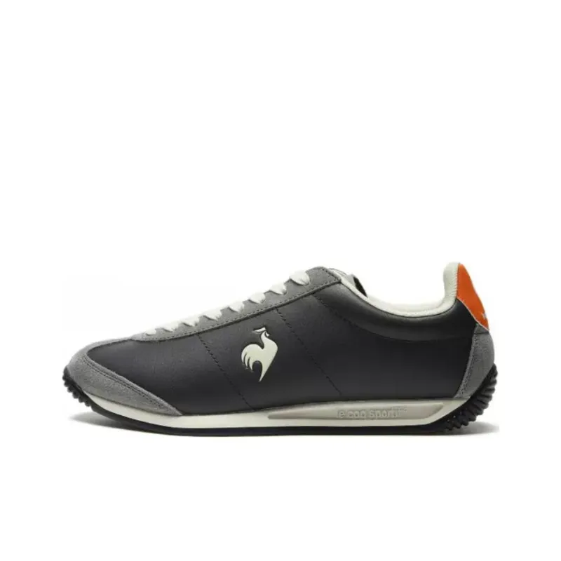 Le Coq Sportif Non slip Lightweight Low Top Casual Shoes Men's Black Gray-0