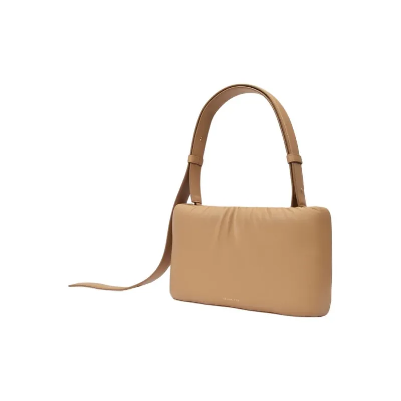 REJINA PYO Leather Handbag Shoulder Bag Women's Yellow/Brown-1