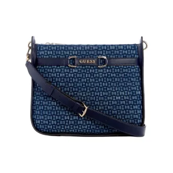 GUESS Faux Leather Hobo Bag Crossbody Bag Shoulder Bag Women's Blue