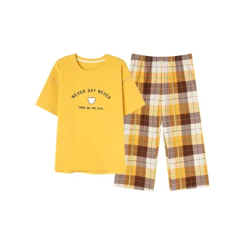 CAIHENGTONG Pajama Set Women's Lemon