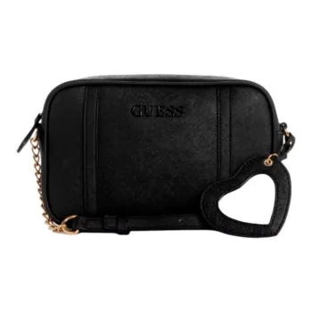 GUESS Faux Leather Camera Bag, Shoulder Bag Regular Women's Black