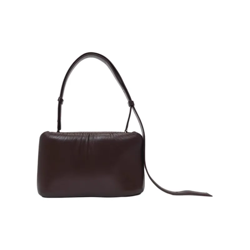 REJINA PYO Leather Handbag Shoulder Bag Women's Yellow/Brown-6