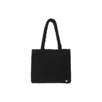 NIEEH Cotton Handbag, Shoulder Bag Women's Black