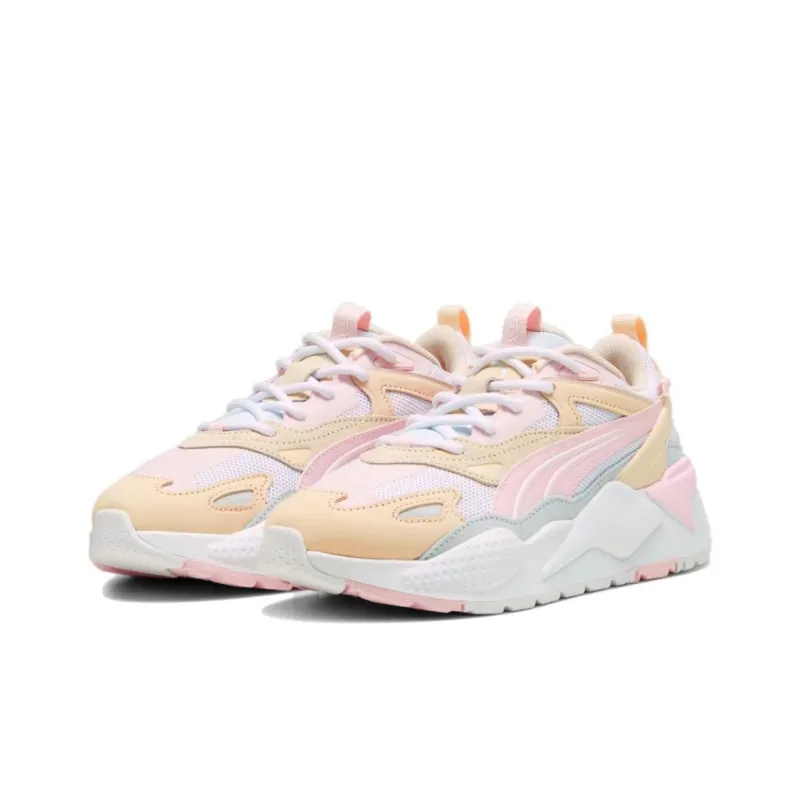 PUMA RS X Cushioning, Slip Resistant, And Abrasion Resistant Low Top Casual Running Shoes Unisex Pink Orange-2