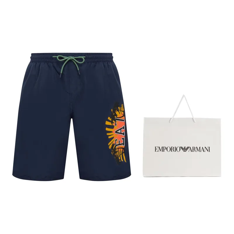 EMPORIO ARMANI EA7 SS24 Casual Shorts Men's Navy Blue-3