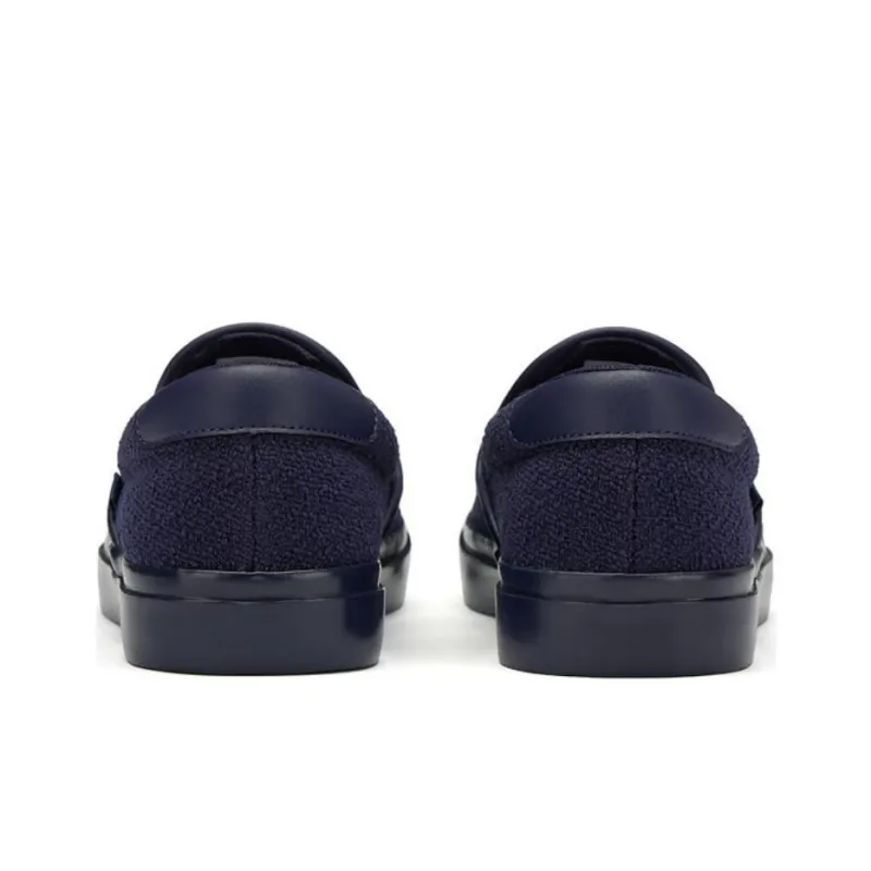 LACOSTE Low Top Skateboard Shoes Women's Navy Blue-3