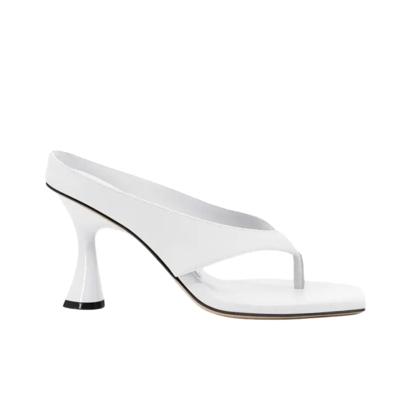 STUDIO AMELIA Flip Flops 9cm Women's White-1