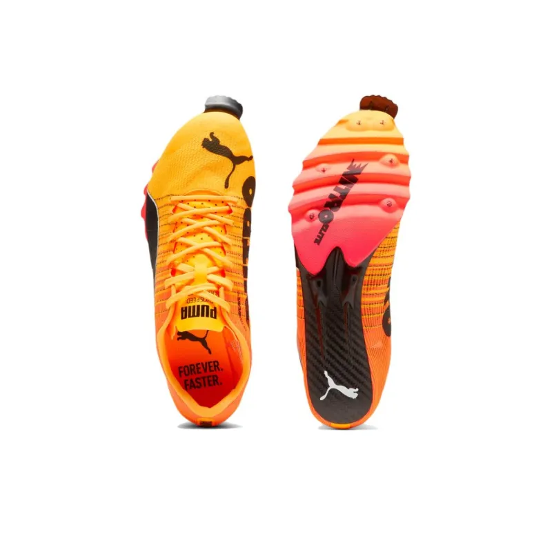 PUMA EvoSPEED Berserker NITRO Anti Slip And Wear Resistant Lightweight Low Top Running Shoes Unisex Orange-4