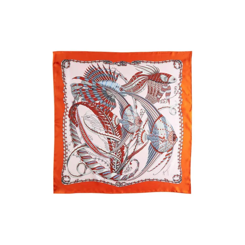 Ferragamo Graphic Printed Square Scarf-1