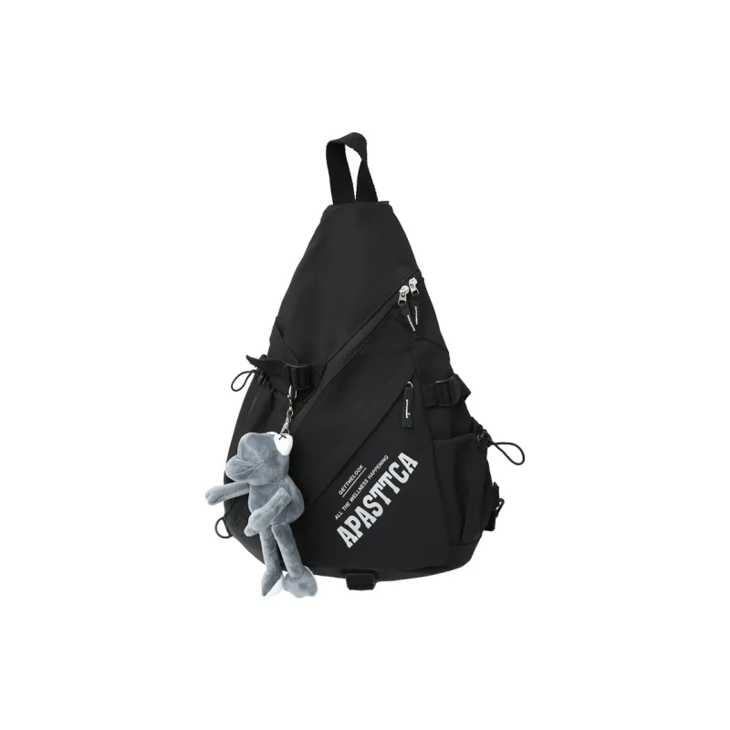 GOBLIN SHARKS 1759 Nylon Crossbody Bag Regular Unisex Black/Red/Green/Gray-10
