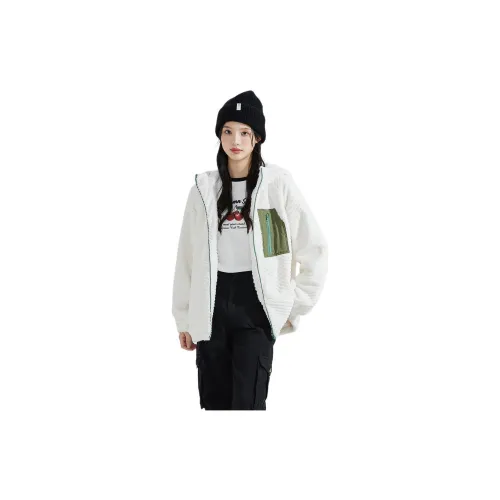 Tonlion Velvet Jackets Women's White