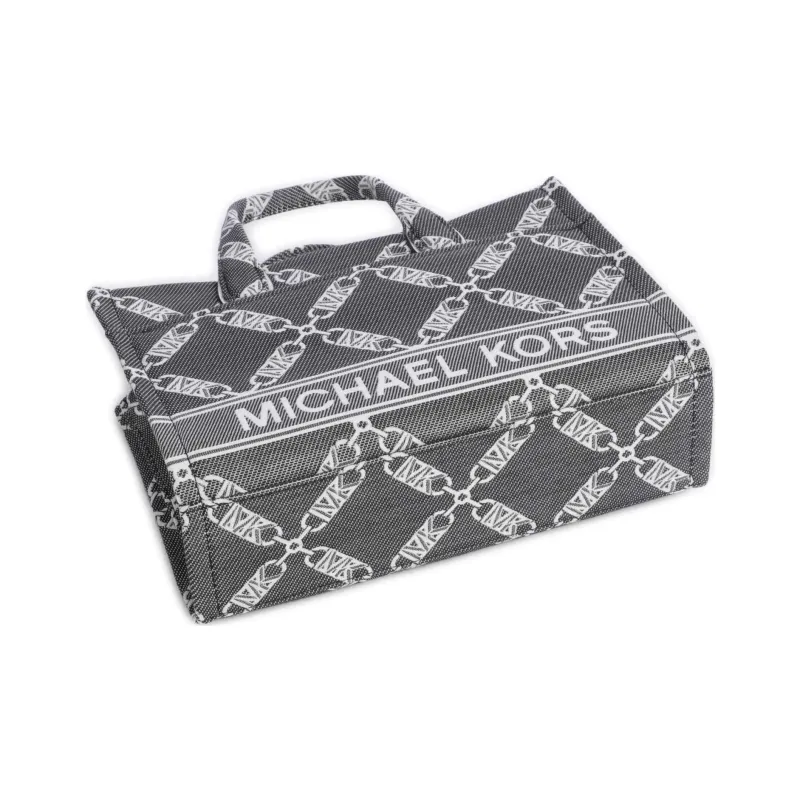 MICHAEL KORS Gigi Fabric Tote Bag, Shopping Bag, Shoulder Bag, Crossbody Bag, Handbag Trumpets Women's Black-3