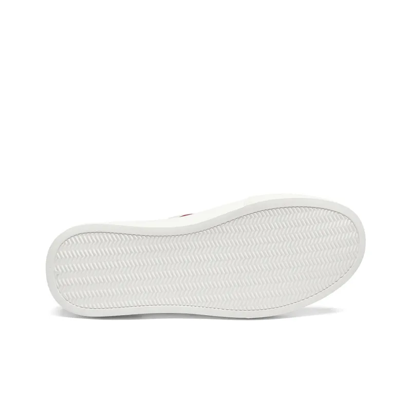 Cabbeen Breathable Low Top Skateboard Shoes Men's White Street Design Feel, Romantic Love Confession-12