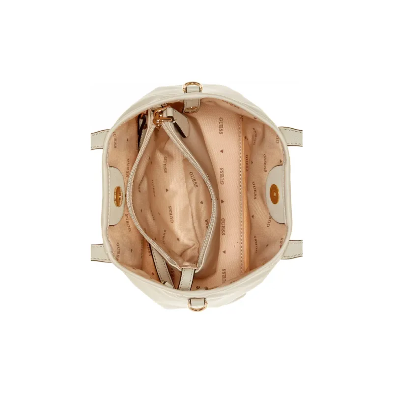 GUESS Nylon Tote Bag Shopping Bag Shoulder Bag Crossbody Bag Handbag Mini Women's Beige-2