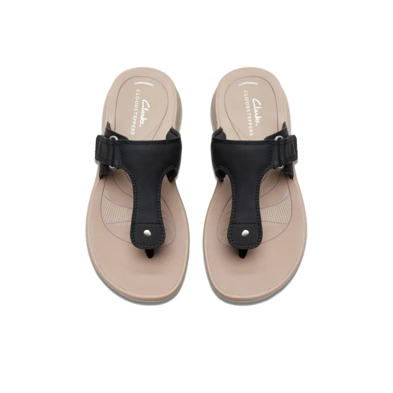 Clarks EVA Flip Flops Women's Black-4