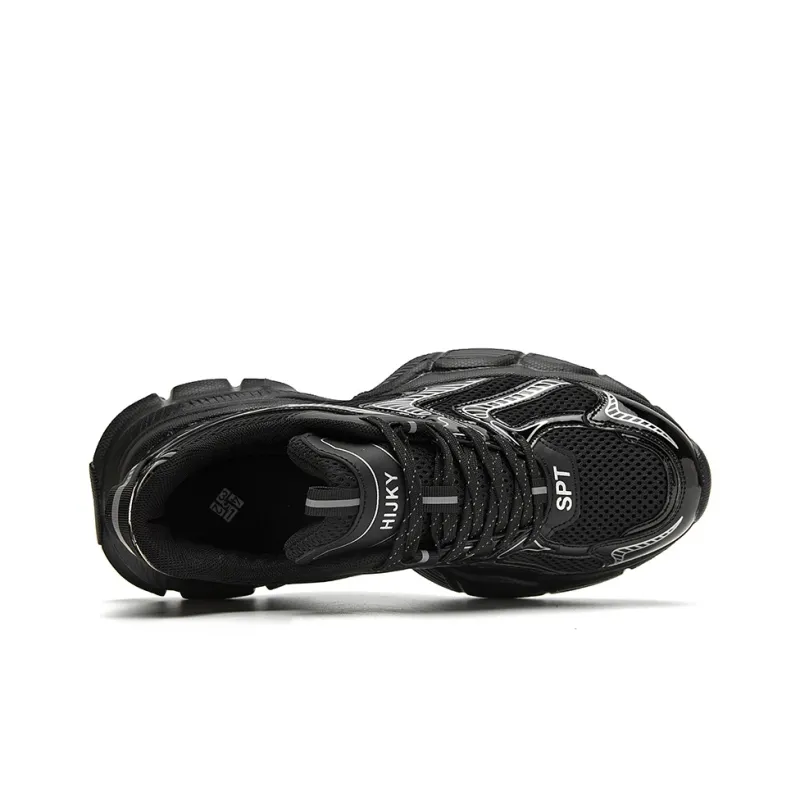 12345 Anti-Slip Wear-Resistant Breathable Height Increasing Low-Top Chunky Sneakers Men's-3