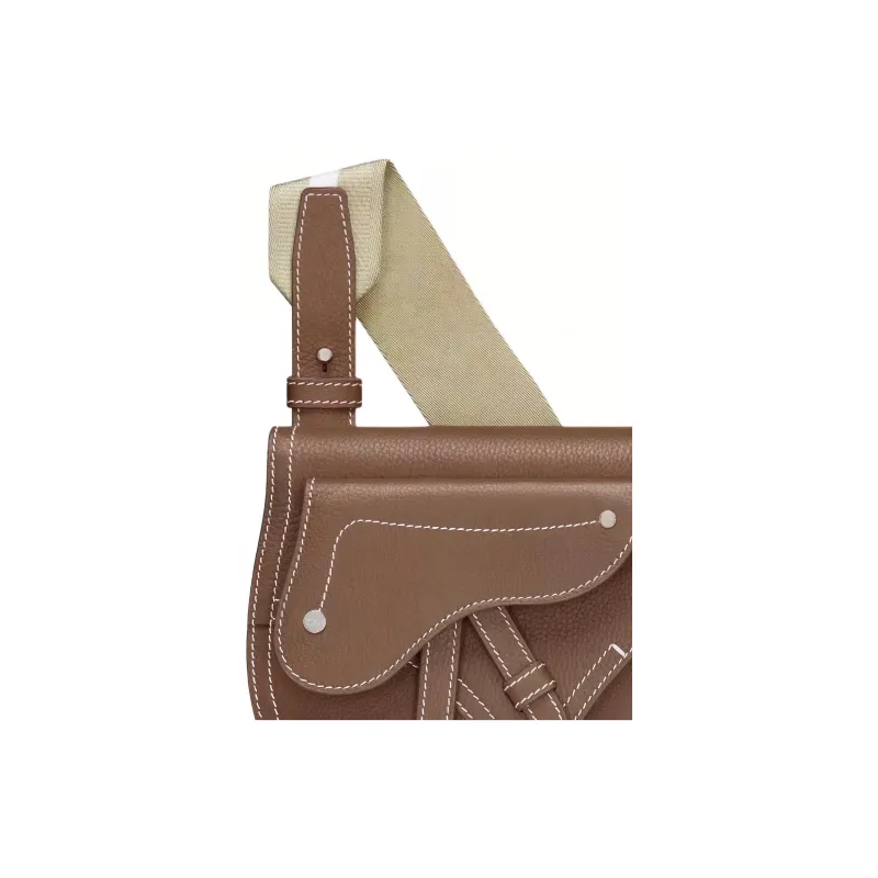 DIOR Saddle Grained Calfskin Saddle Bag, Fanny Pack, Crossbody Bag, Shoulder Bag Men's Brown-3